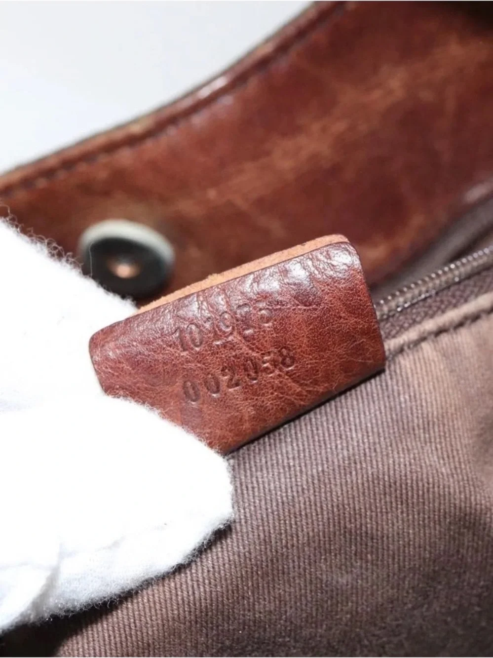 Gucci Horse-bit Brown Monogram Canvas Shoulder Bag w/ Brown Leather Trim - Picture 13 of 16